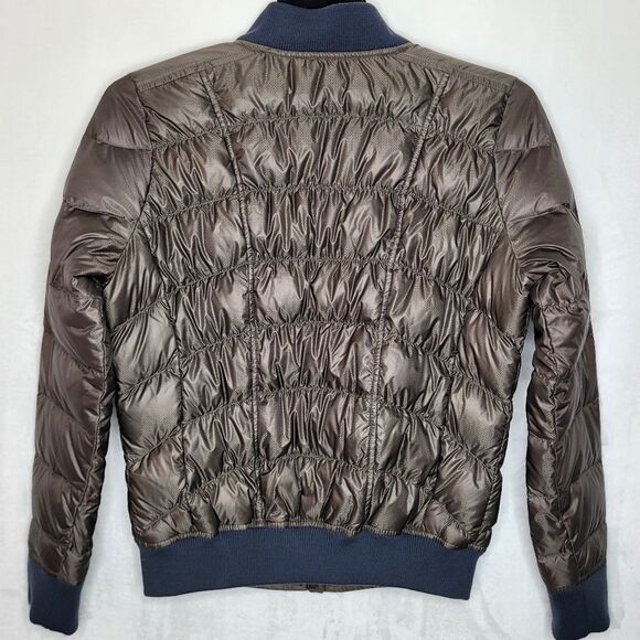 Athleta Dobby Goose Down Puffer Jacket Size Medium - Picture 10 of 11